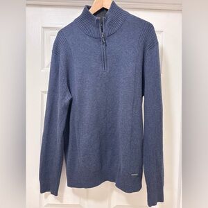 Calvin Klein Men's Blue Crewneck Sweater